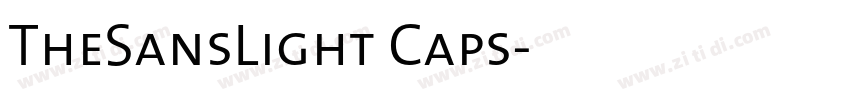 TheSansLight Caps字体转换